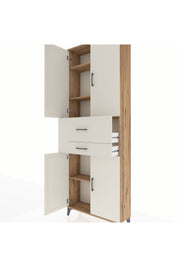 Arges Dolap 4 Raflı 2 Çekmeceli 4 Kapaklı 88x30x243 - S33M109V7A