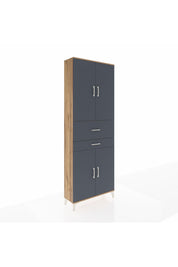 Arges Dolap 4 Raflı 2 Çekmeceli 4 Kapaklı 88x30x243 - S33M109V8A