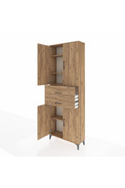 Arges Dolap 4 Raflı 2 Çekmeceli 4 Kapaklı 88x30x243 - S33M109V9A
