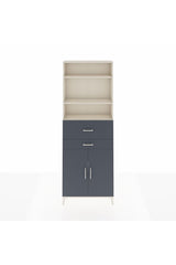 Arges Dolap 4 Raflı 2 Çekmeceli 2 Kapaklı 88x30x243