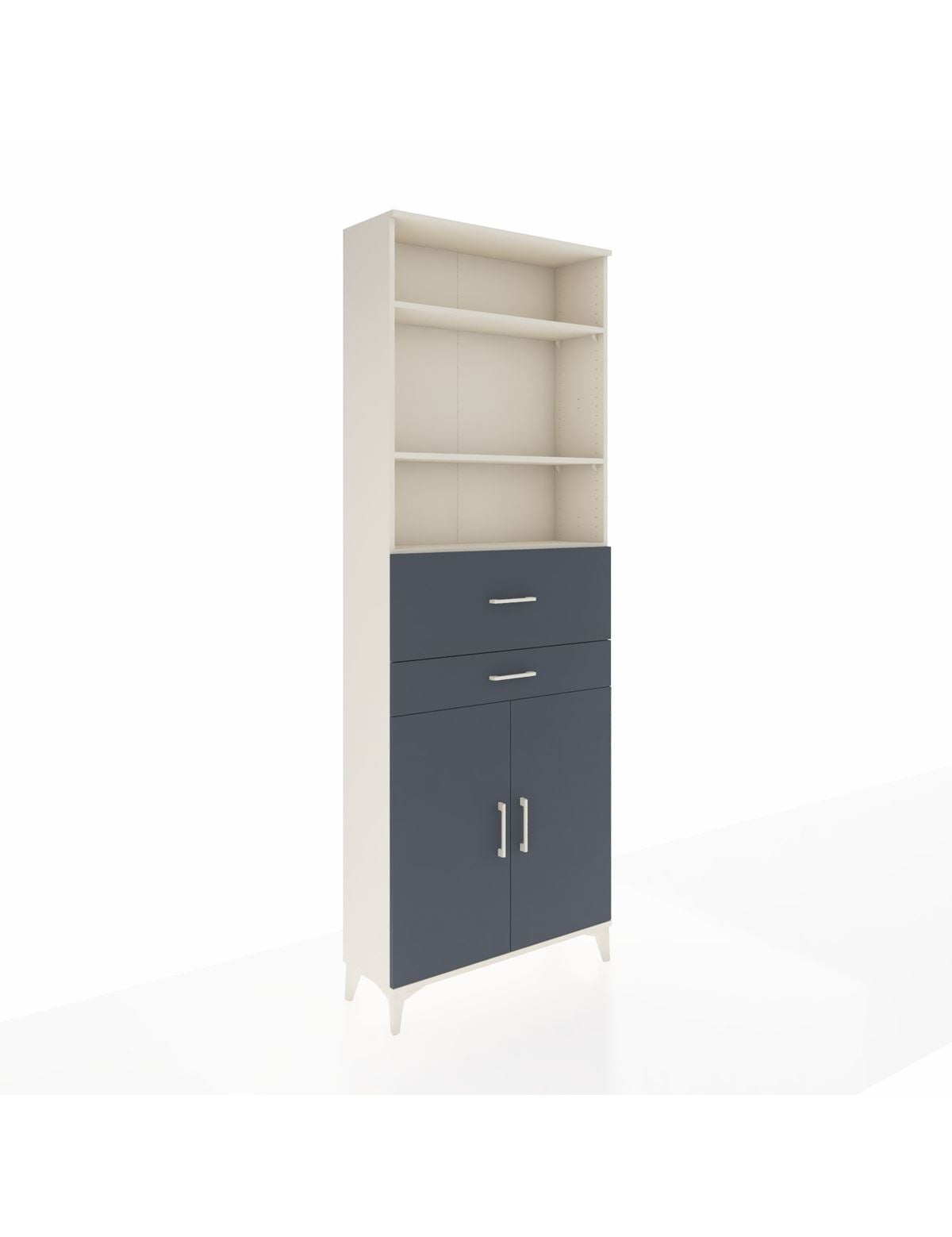 Arges Dolap 4 Raflı 2 Çekmeceli 2 Kapaklı 88x30x243 - S33M110V2A
