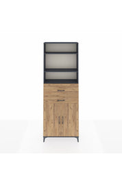 Arges Dolap 4 Raflı 2 Çekmeceli 2 Kapaklı 88x30x243 - S33M110V6A
