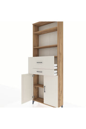 Arges Dolap 4 Raflı 2 Çekmeceli 2 Kapaklı 88x30x243 - S33M110V7A
