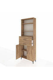 Arges Dolap 4 Raflı 2 Çekmeceli 2 Kapaklı 88x30x243 - S33M110V9A