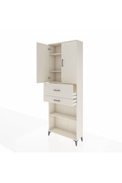 Arges Dolap 4 Raflı 2 Çekmeceli 2 Kapaklı 88x30x243 - S33M111V1A