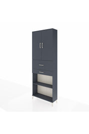 Arges Dolap 4 Raflı 2 Çekmeceli 2 Kapaklı 88x30x243 - S33M111V5A
