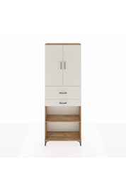 Arges Dolap 4 Raflı 2 Çekmeceli 2 Kapaklı 88x30x243 - S33M111V7A
