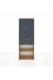 Arges Dolap 4 Raflı 2 Çekmeceli 2 Kapaklı 88x30x243 - S33M111V8A