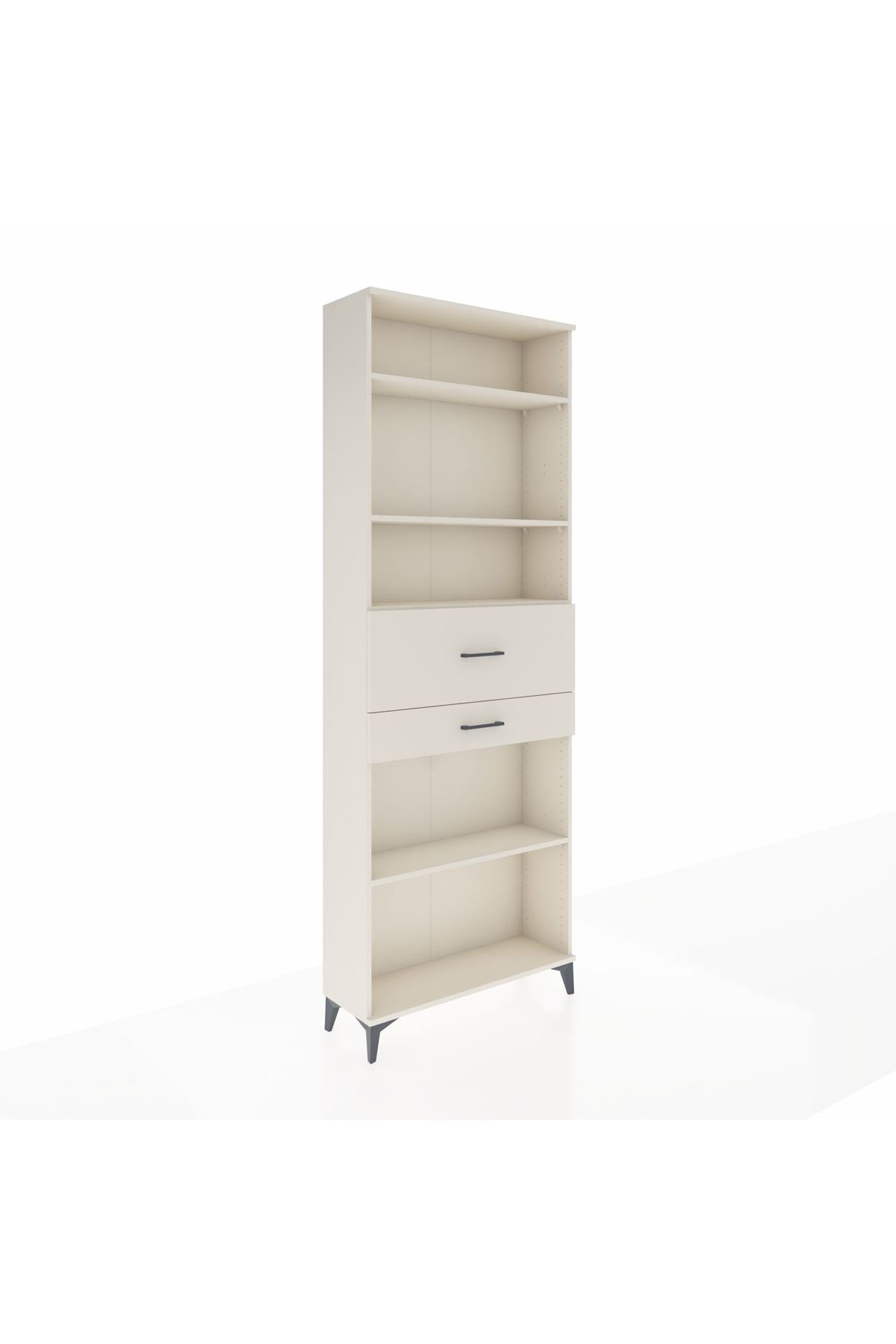 Arges Dolap 4 Raflı 2 Çekmeceli 88x30x243 - S33M112V1A