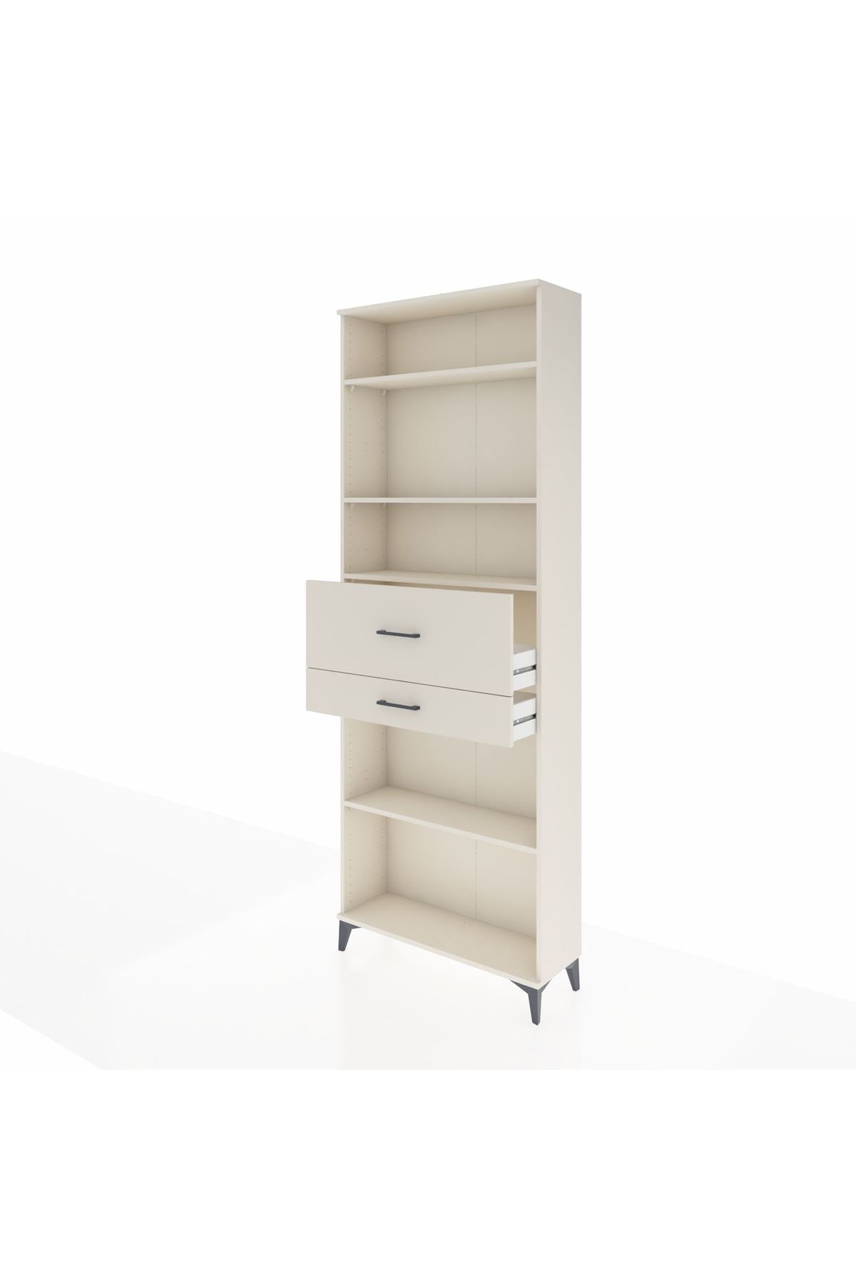 Arges Dolap 4 Raflı 2 Çekmeceli 88x30x243 - S33M112V1A