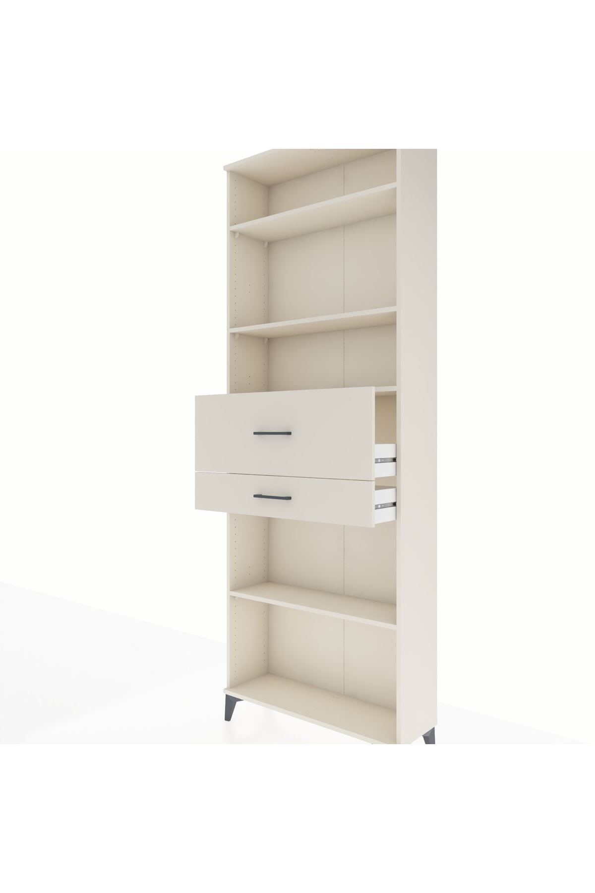 Arges Dolap 4 Raflı 2 Çekmeceli 88x30x243 - S33M112V1A