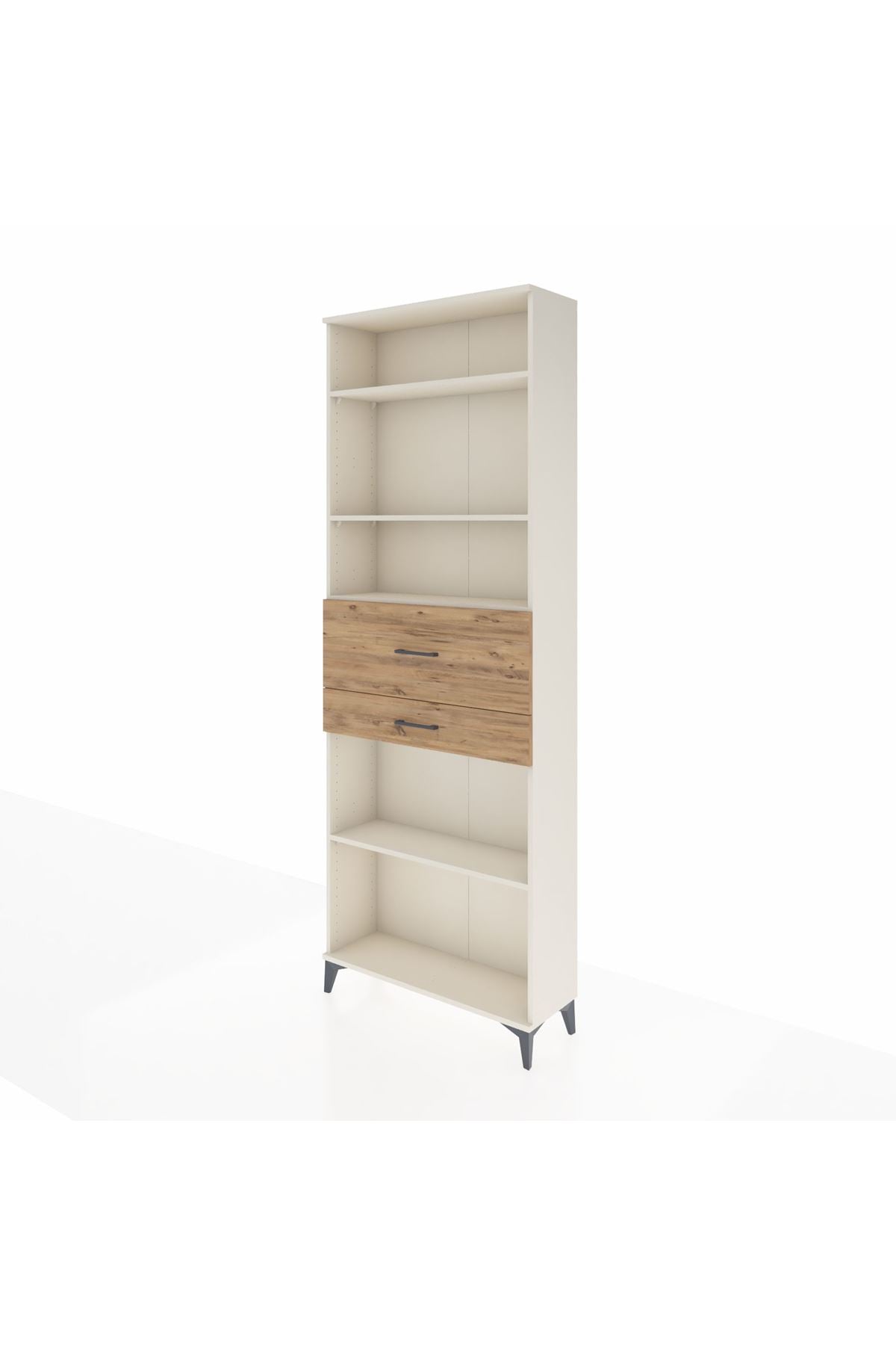 Arges Dolap 4 Raflı 2 Çekmeceli 88x30x243 - S33M112V3A