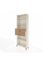 Arges Dolap 4 Raflı 2 Çekmeceli 88x30x243 - S33M112V3A