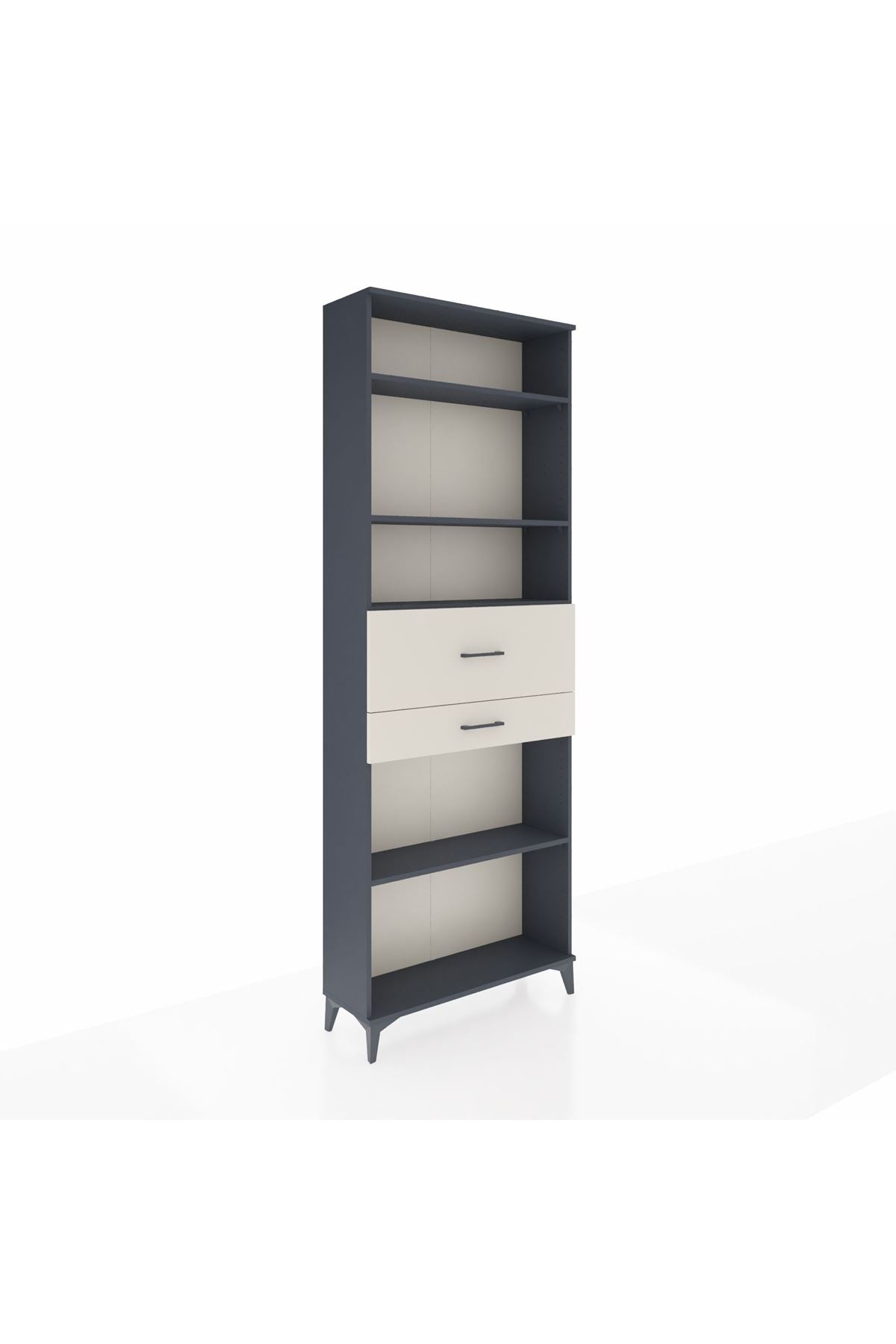 Arges Dolap 4 Raflı 2 Çekmeceli 88x30x243 - S33M112V4A