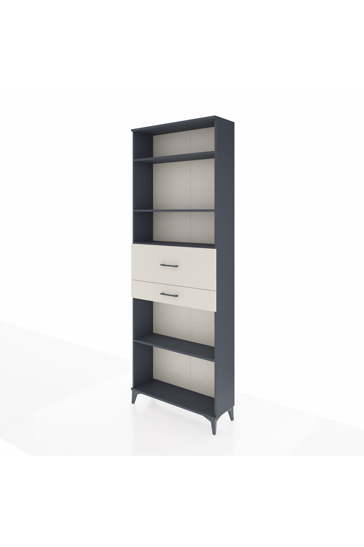 Arges Dolap 4 Raflı 2 Çekmeceli 88x30x243 - S33M112V4A