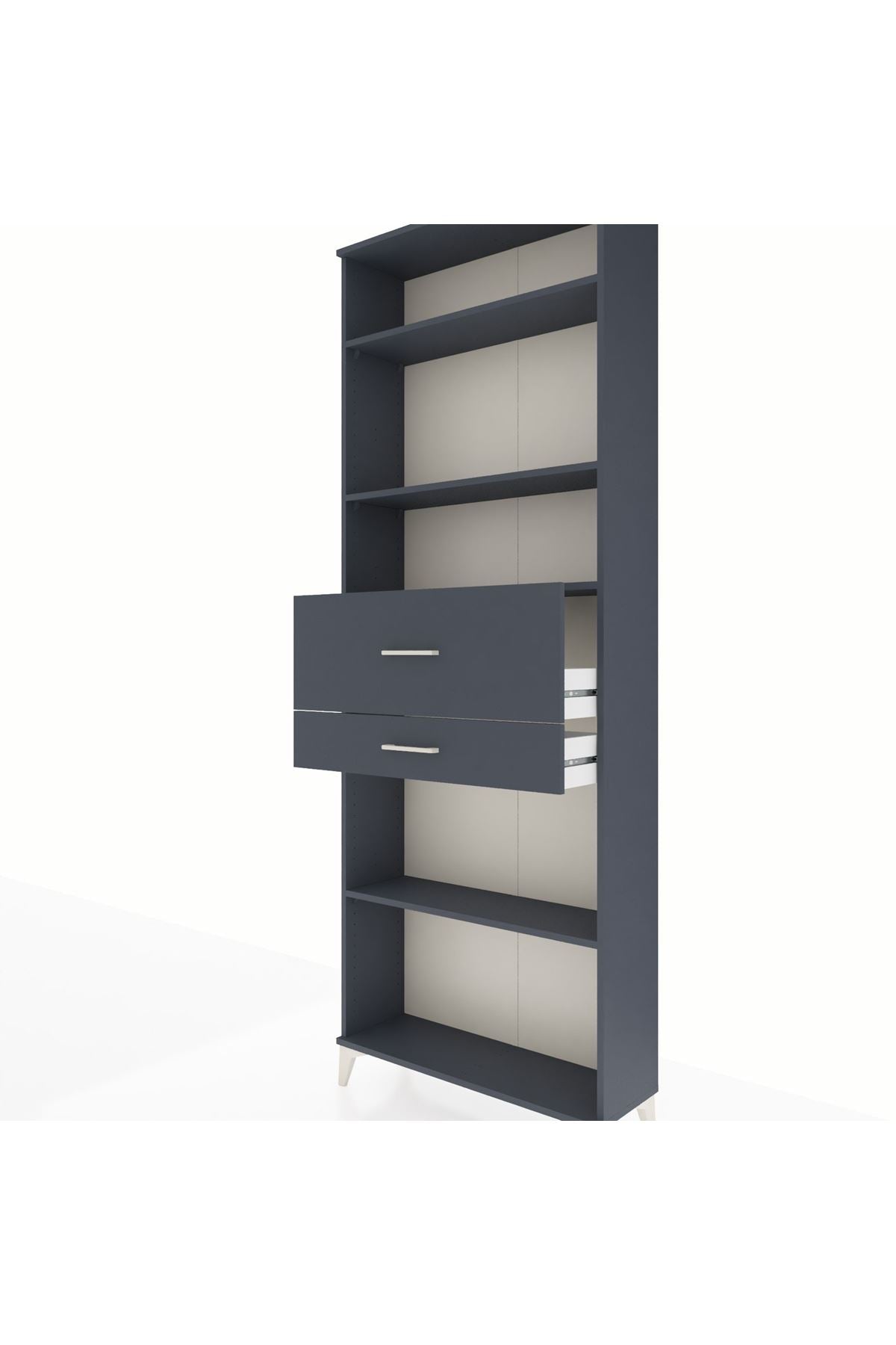 Arges Dolap 4 Raflı 2 Çekmeceli 88x30x243 - S33M112V5A