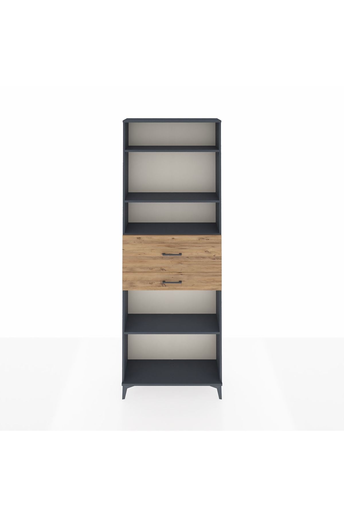 Arges Dolap 4 Raflı 2 Çekmeceli 88x30x243 - S33M112V6A