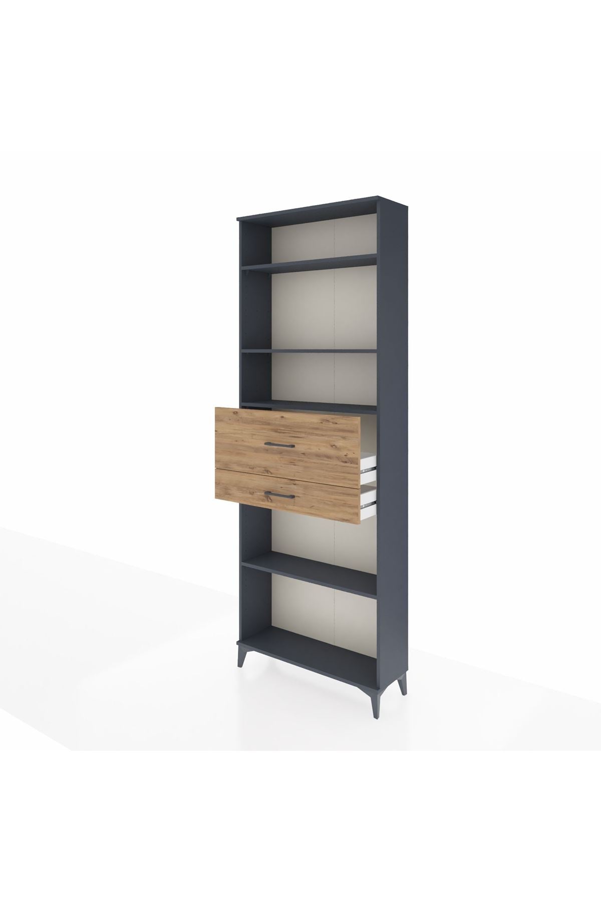 Arges Dolap 4 Raflı 2 Çekmeceli 88x30x243 - S33M112V6A