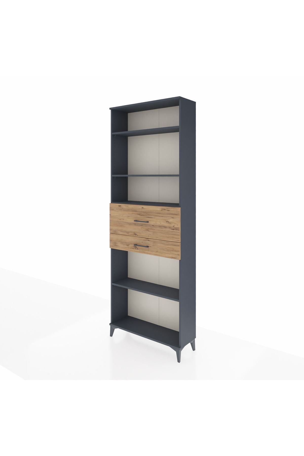 Arges Dolap 4 Raflı 2 Çekmeceli 88x30x243 - S33M112V6A