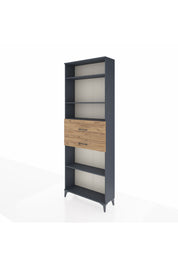 Arges Dolap 4 Raflı 2 Çekmeceli 88x30x243 - S33M112V6A