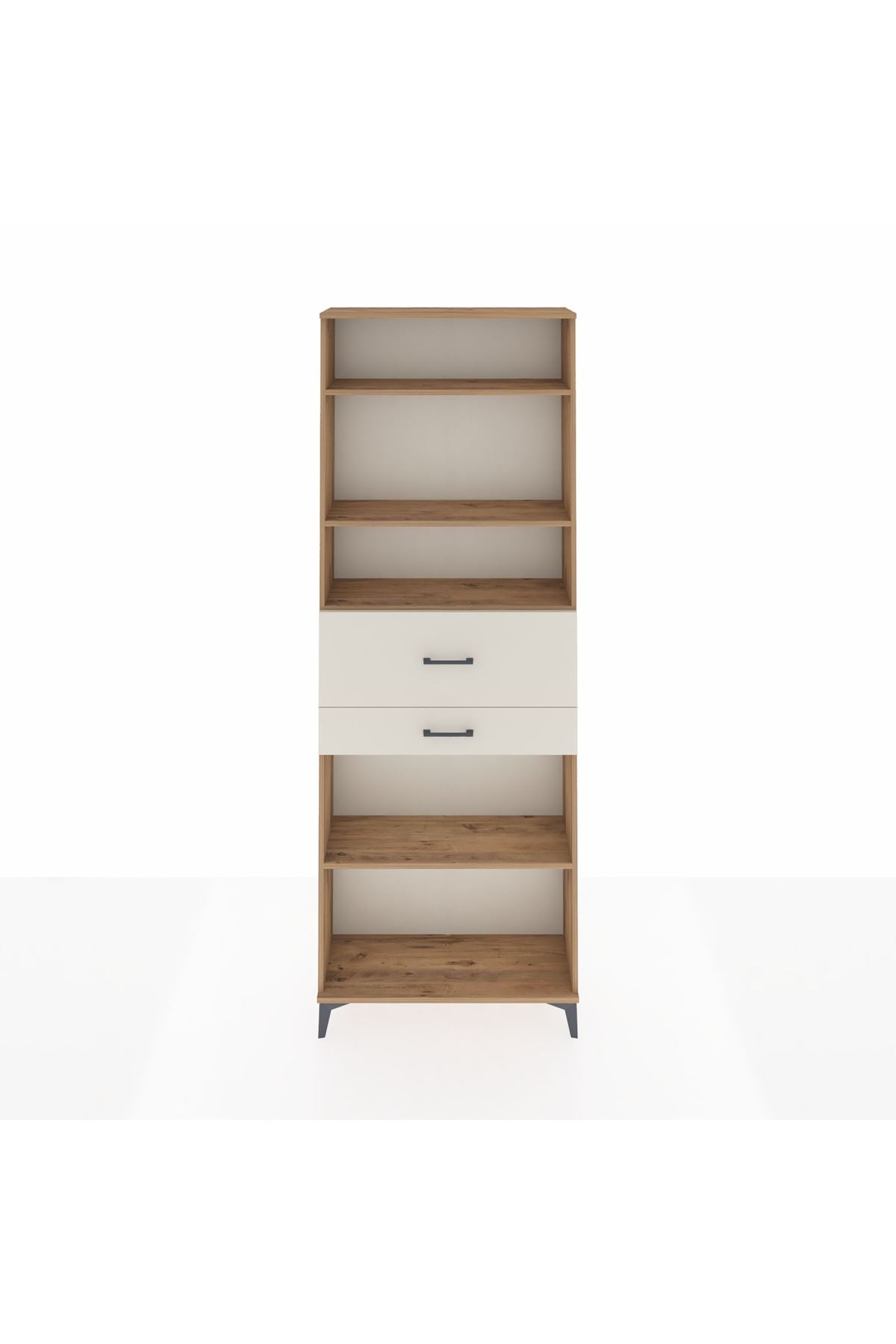 Arges Dolap 4 Raflı 2 Çekmeceli 88x30x243 - S33M112V7A