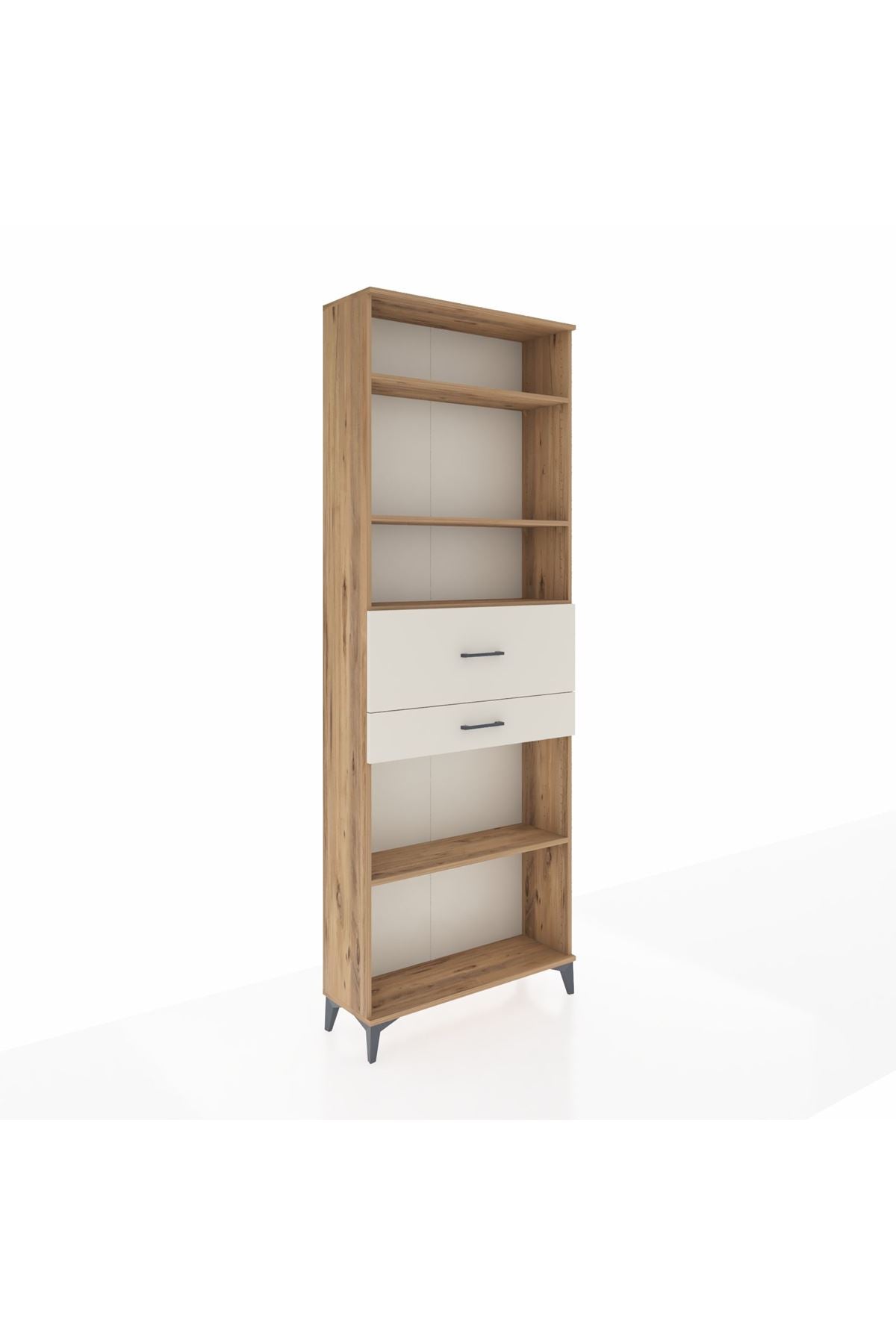 Arges Dolap 4 Raflı 2 Çekmeceli 88x30x243 - S33M112V7A