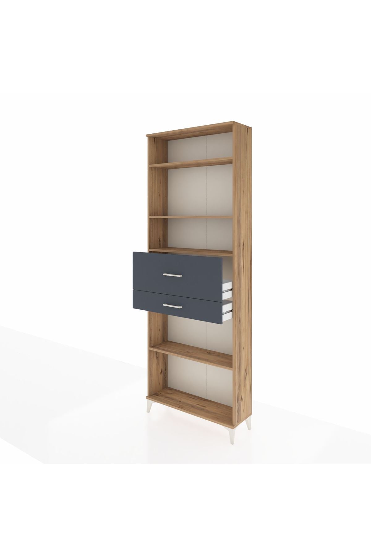 Arges Dolap 4 Raflı 2 Çekmeceli 88x30x243 - S33M112V8A