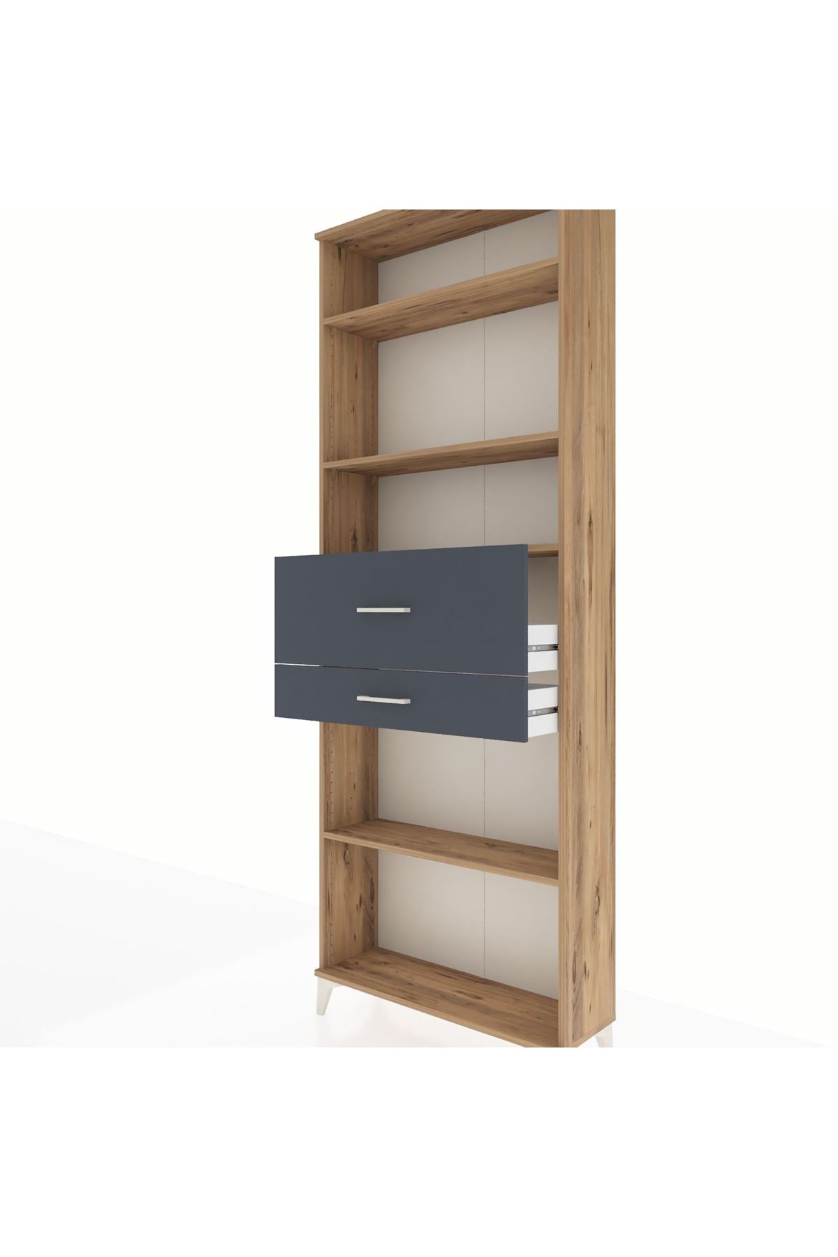 Arges Dolap 4 Raflı 2 Çekmeceli 88x30x243 - S33M112V8A