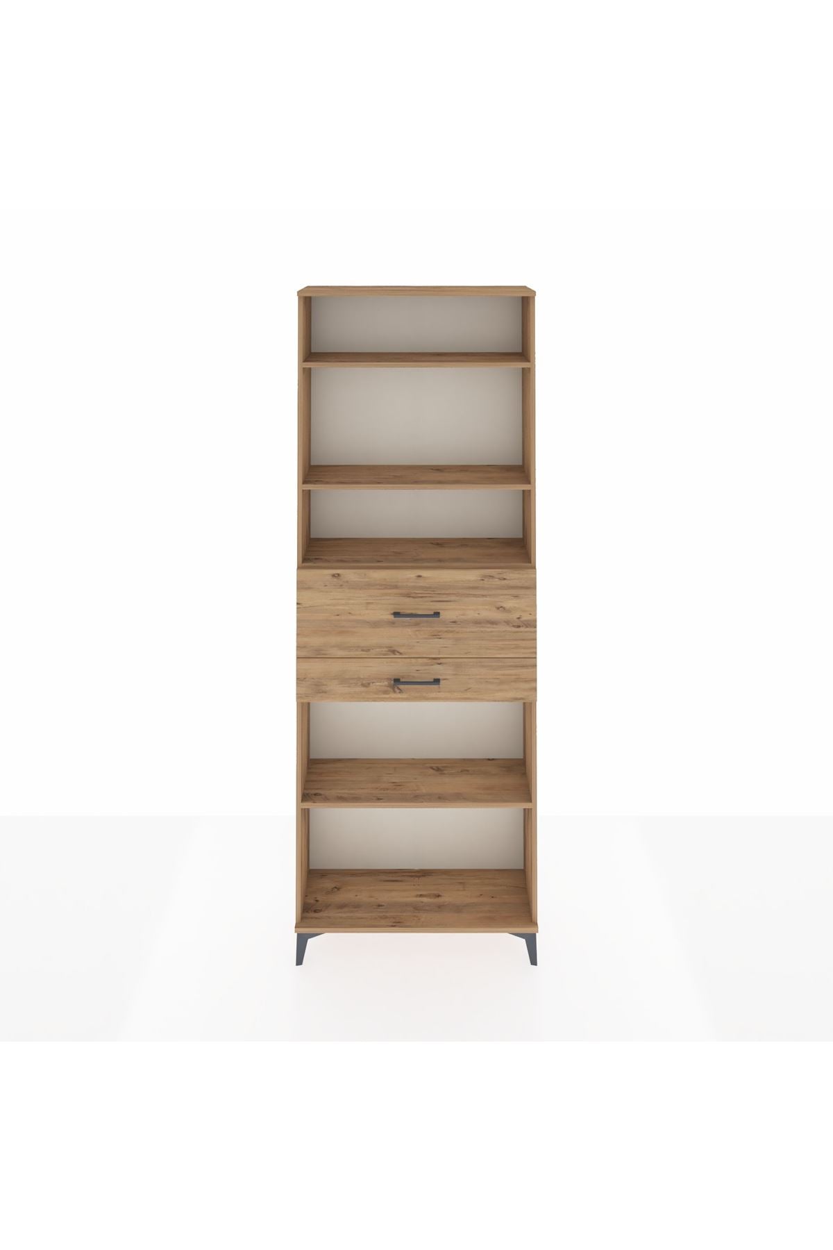 Arges Dolap 4 Raflı 2 Çekmeceli 88x30x243 - S33M112V9A