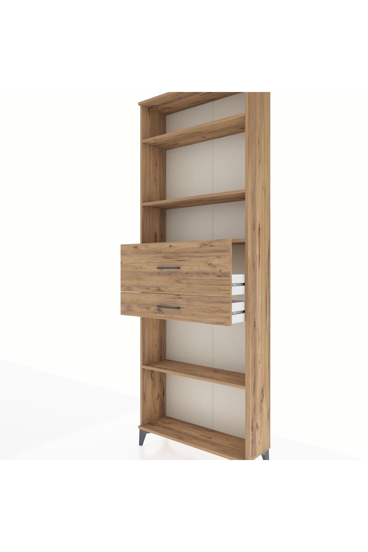 Arges Dolap 4 Raflı 2 Çekmeceli 88x30x243 - S33M112V9A