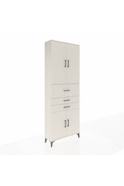 Arges Dolap 4 Raflı 3 Çekmeceli 4 Kapaklı 88x30x243 - S33M113V1A
