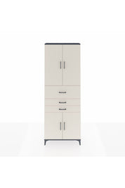 Arges Dolap 4 Raflı 3 Çekmeceli 4 Kapaklı 88x30x243 - S33M113V4A