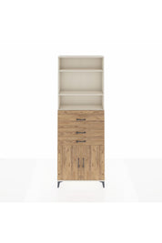 Arges Dolap 4 Raflı 3 Çekmeceli 2 Kapaklı 88x30x243 - S33M114V3A