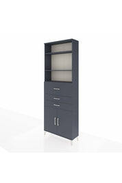Arges Dolap 4 Raflı 3 Çekmeceli 2 Kapaklı 88x30x243 - S33M114V5A