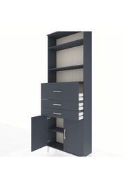 Arges Dolap 4 Raflı 3 Çekmeceli 2 Kapaklı 88x30x243 - S33M114V5A