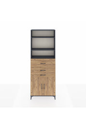 Arges Dolap 4 Raflı 3 Çekmeceli 2 Kapaklı 88x30x243 - S33M114V6A