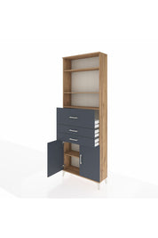 Arges Dolap 4 Raflı 3 Çekmeceli 2 Kapaklı 88x30x243 - S33M114V8A