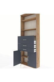 Arges Dolap 4 Raflı 3 Çekmeceli 2 Kapaklı 88x30x243 - S33M114V8A