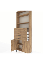 Arges Dolap 4 Raflı 3 Çekmeceli 2 Kapaklı 88x30x243 - S33M114V9A