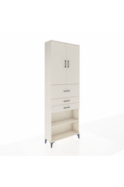 Arges Dolap 4 Raflı 3 Çekmeceli 2 Kapaklı 88x30x243 - S33M115V1A