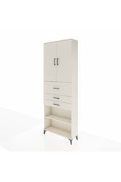 Arges Dolap 4 Raflı 3 Çekmeceli 2 Kapaklı 88x30x243 - S33M115V1A