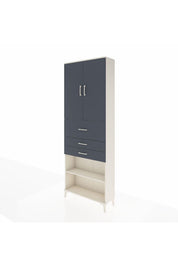 Arges Dolap 4 Raflı 3 Çekmeceli 2 Kapaklı 88x30x243 - S33M115V2A