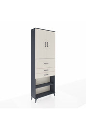 Arges Dolap 4 Raflı 3 Çekmeceli 2 Kapaklı 88x30x243 - S33M115V4A