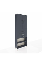 Arges Dolap 4 Raflı 3 Çekmeceli 2 Kapaklı 88x30x243 - S33M115V5A