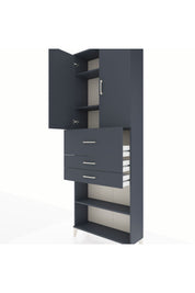 Arges Dolap 4 Raflı 3 Çekmeceli 2 Kapaklı 88x30x243 - S33M115V5A