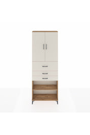 Arges Dolap 4 Raflı 3 Çekmeceli 2 Kapaklı 88x30x243 - S33M115V7A