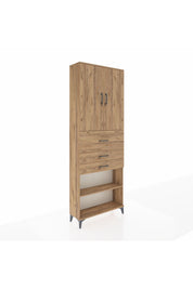 Arges Dolap 4 Raflı 3 Çekmeceli 2 Kapaklı 88x30x243 - S33M115V9A