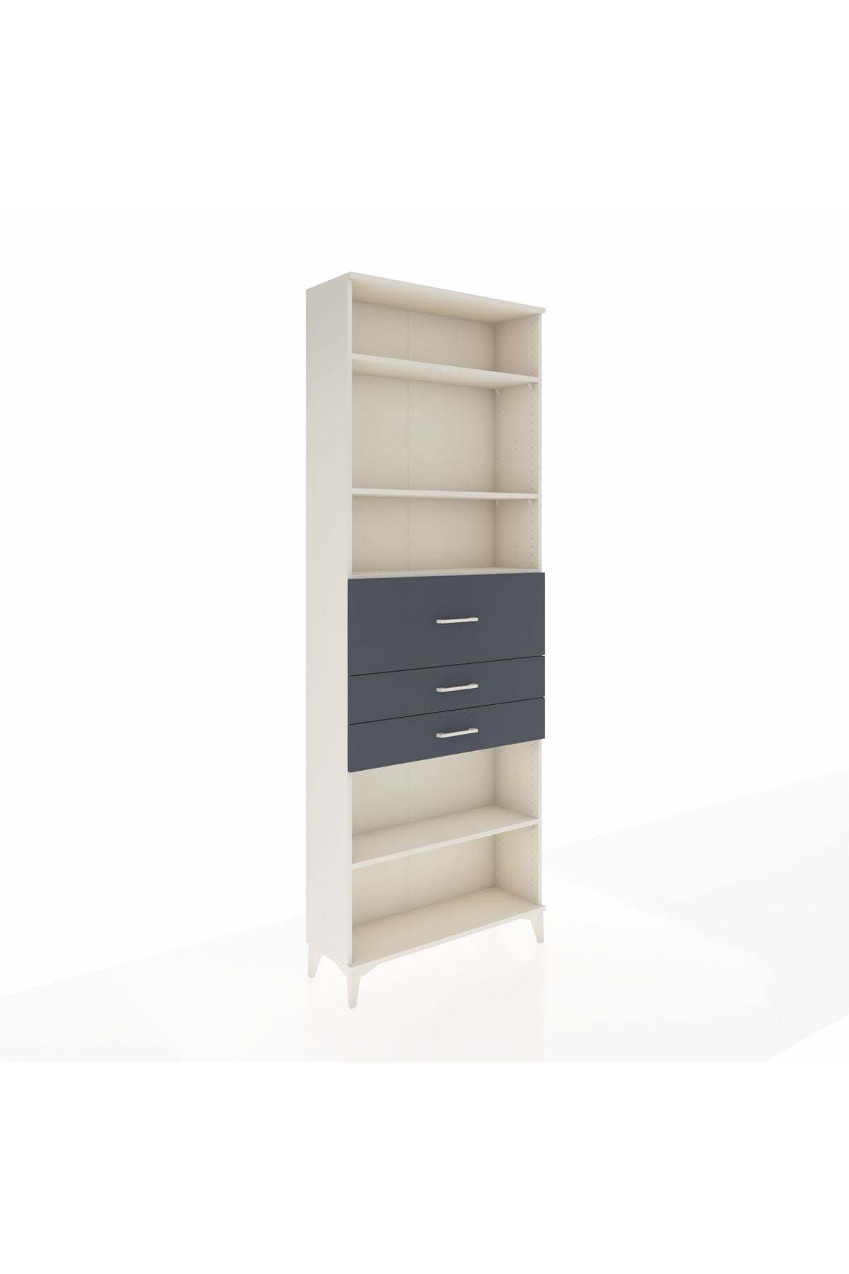 Arges Dolap 4 Raflı 3 Çekmeceli 88x30x243 - S33M116V2A