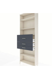 Arges Dolap 4 Raflı 3 Çekmeceli 88x30x243 - S33M116V2A