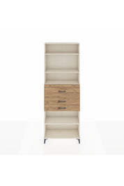 Arges Dolap 4 Raflı 3 Çekmeceli 88x30x243 - S33M116V3A